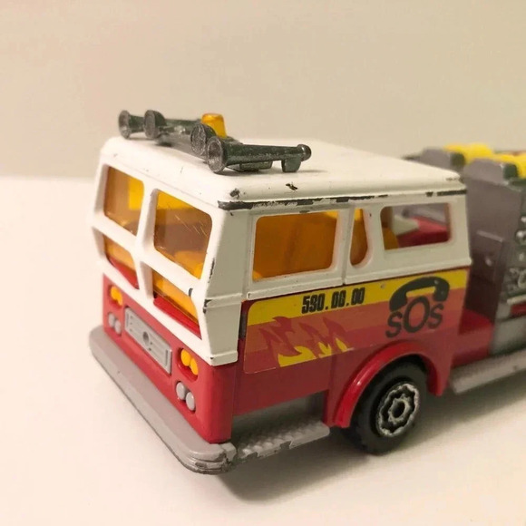 Vintage Majorette Fire Truck Engine Diecast Pompe A Incendie Made in  France - Picture 2 of 15